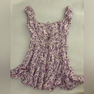 Floral Purple Mini Dress